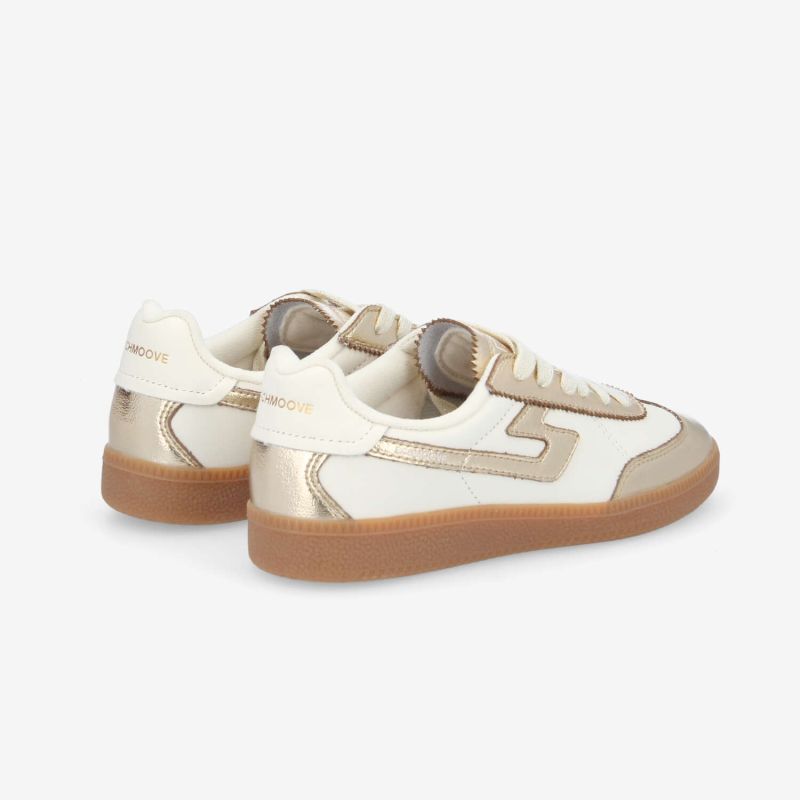 SHEFFIELD JOGGER W - NAPPA/METALLIC -  BLANC CASSE/DORE